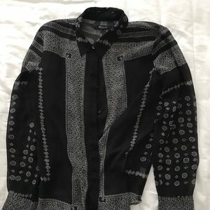 Madewell silk bandanna print blouse